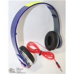 BEATS STYLE OVER EAR HEADPHONES NEW BLUE
