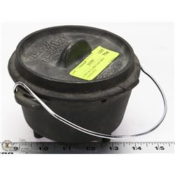 LEWIS & CLARK CAST IRON SMALL LIDDED POT