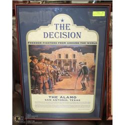 THE DECISION FRAMED POSTER 29X20