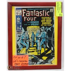 FANTASTIC FOUR #87 COLLECTORS COMIC BOOK FRAMED.