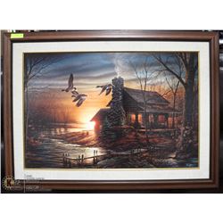 "TERRY REDIN "DUCKS UNLIMITED FRAMED CANVAS PRINT