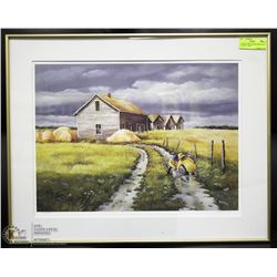 J. HEALEY #ED & SIGNED PRINT OF A COUNTRY ( ART )