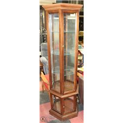 CURIO CABINET 70"H