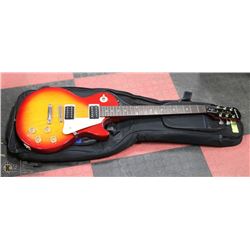 EPIPHONE LES PAUL 100 SUNBURST WITH SOFT CASE.