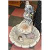 Image 1 : CONCRETE BIRDBATH WITH DRAGON TOP