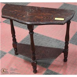 VINTAGE HALF MOON TABLE 24X11X23