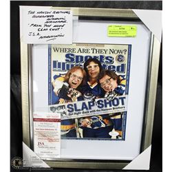 THE HANSON BROTHERS GUARANTEED AUTHENTIC AUTOGRAPH