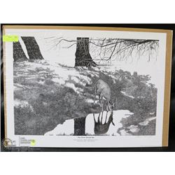 FIRST SMALL SIP,  DUCKS UNLIMITED UNFRAMED PRINT