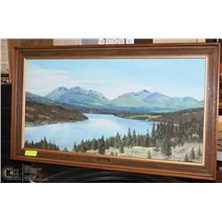 ORIGINAL CANVAS "RONDANE" BY L.NYBERG 23"X40"