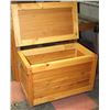 Image 1 : WOOD TOY BOX ON WHEELS 34"X19.5"X23"H