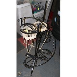 LOT OF 3 ASSORTED PLANT STANDS