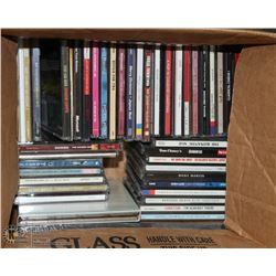 BOX OF OVER 50 CDS INCL LONESTAR, EMINEM, CHER,