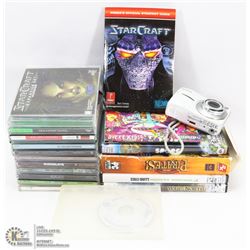 ESTATE BOX OF ASSORTED COMPUTER GAMES & MISC CDS.