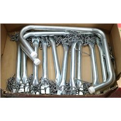 CHAIN LINK 12' EMERGENCY ESCAPE LADDER WITH  LEDGE