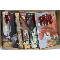 LOT OF 8 GRAPHIC ILLUSTRATED NOVELS, "BONE" BY