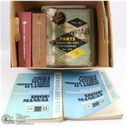 BOX OF ASSORTED 1969 REPAIR MANUALS
