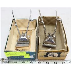 2 VINTAGE HAIR CLIPPERS