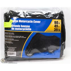 LARGE NYLON MOTORCYCLE COVER WITH STORAGE