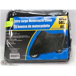 XLARGE NYLON MOTORCYCLE COVER WITH STORAGE