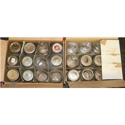 LOT OF 24 1 QUART SEALER JARS