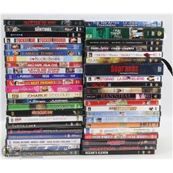 BOX OF 50 DVD'S SOME NEW INCL. SOPRANOS SEASON