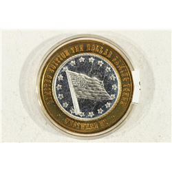 $10 SILVER CASINO TOKEN WESTWARD-HO