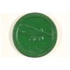 Image 1 : VINTAGE POKER CHIP DARK GREEN WITH EMBOSSED