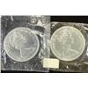 Image 2 : 2-1965 CANADA SILVER DOLLARS UNC