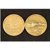 2-1 1/2" BRONZE MEDALS 1872-1972 NATIONAL PARKS