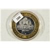 Image 2 : CASINO $10 SILVER TOKEN (UNC) WESTWARD-HO