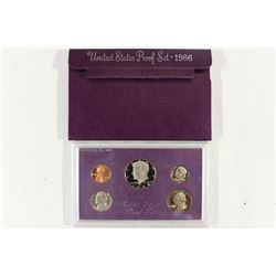 1986 US PROOF SET (WITH BOX)