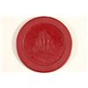 Image 1 : VINTAGE POKER CHIP LIGHT MAROON WITH EMBOSSED