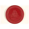 Image 2 : VINTAGE POKER CHIP LIGHT MAROON WITH EMBOSSED