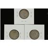 Image 2 : 1942,43 & 44 CANADA SILVER 25 CENTS