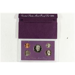 1991 US PROOF SET (WITH BOX)