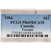 Image 3 : 1984 CANADA TORONTO SILVER DOLLAR PCGS PR69 DCAM