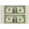Image 1 : 2-2003-A $1 FRN'S LOW CONSECUTIVE SERIAL 'S UNC