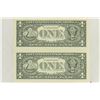 Image 2 : 2-2003-A $1 FRN'S LOW CONSECUTIVE SERIAL 'S UNC