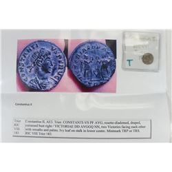 CONSTANTIUS II ANCIENT COIN