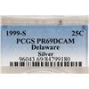 Image 3 : 1999-S SILVER DELAWARE QUARTER PCGS PR69 DCAM