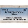 Image 3 : 1999-S SILVER ROOSEVELT DIME PCGS PR69 DCAM