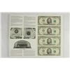 Image 1 : UNCUT SHEET OF 4-1995 $5 BILLS ATLANTA DISTRICT