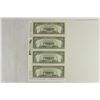 Image 2 : UNCUT SHEET OF 4-1995 $5 BILLS ATLANTA DISTRICT