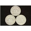 Image 2 : 1953-D,57-D & 60-D FRANKLIN HALF DOLLARS