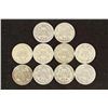 Image 2 : 10 ASSORTED BARBER DIMES