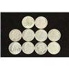 Image 1 : 10 ASSORTED SILVER ROOSEVELT DIMES