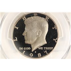 1987-S KENNEDY HALF DOLLAR PCGS PR69 DCAM