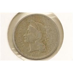 1866 THREE CENT PIECE (NICKEL)