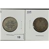 Image 1 : 1918 & 1919 CANADA SILVER 25 CENTS