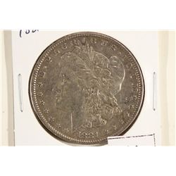 1881-O MORGAN SILVER DOLLAR GLUE ON REV.